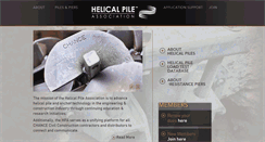 Desktop Screenshot of helicalpileassociation.com