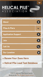 Mobile Screenshot of helicalpileassociation.com